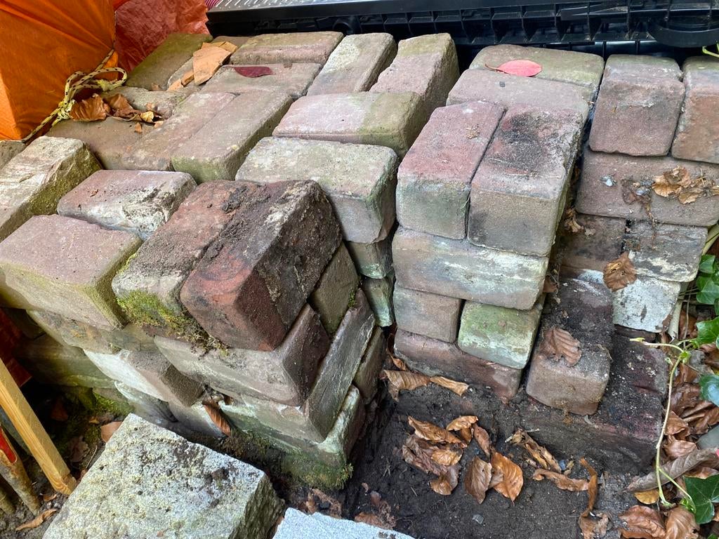 140 terras stenen rood gebakken klinker, Ophalen of Verzenden, Zo goed als nieuw, Klinkers