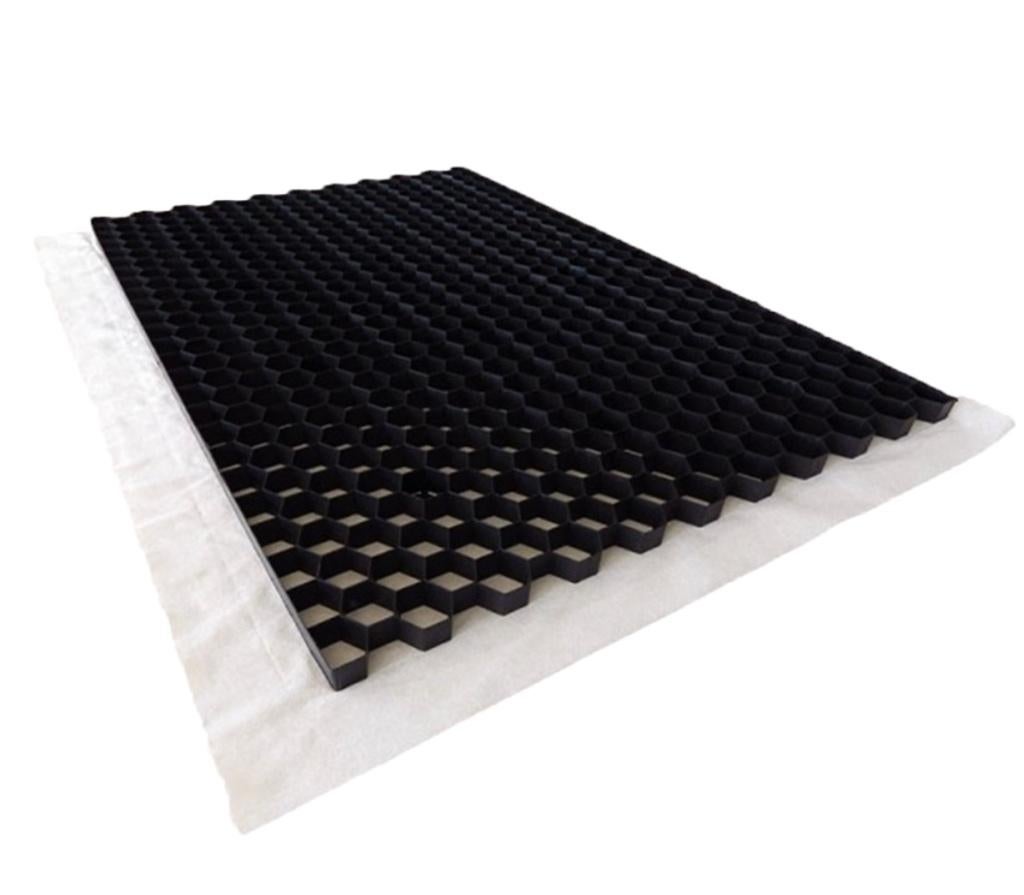 +Garden Pro-line Grindmat 120x80x4 cm Zwart - Stabilisatie, Tuin en Terras, Grind, Keien en Split, Overige materialen, Zwart, Nieuw