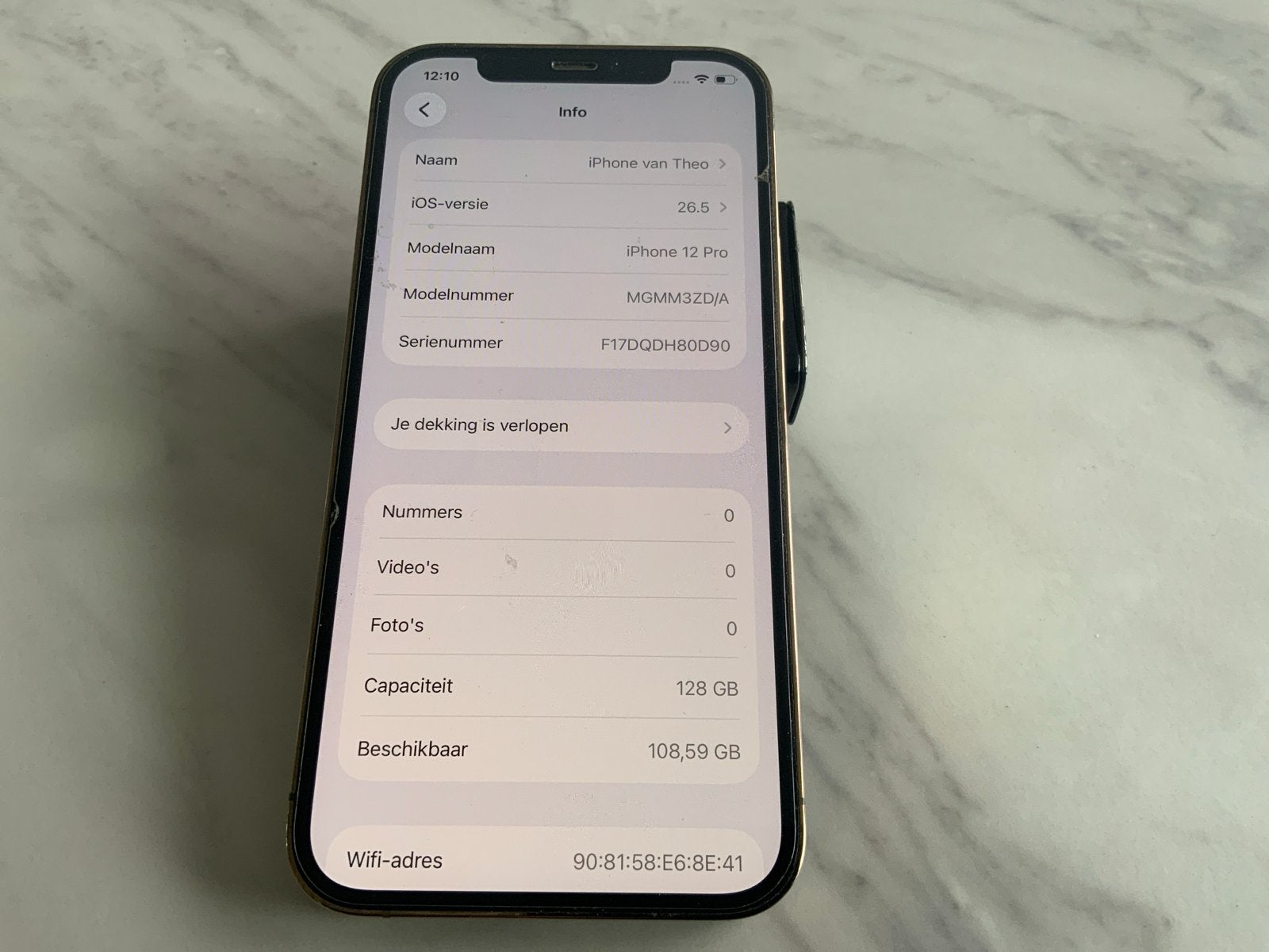 Apple iPhone 12 Pro 128 GB - Zo goed als nieuw, Telecommunicatie, Mobiele telefoons | Apple iPhone, Ophalen, 128 GB, IPhone 12 Pro