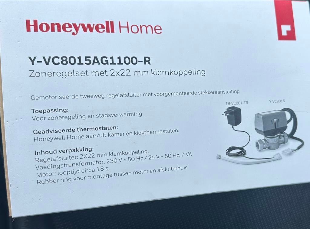Honeywell Home Y-VC8015AG1100-R Zoneregelset, Doe-het-zelf en Verbouw, Thermostaten, Nieuw, Ophalen of Verzenden