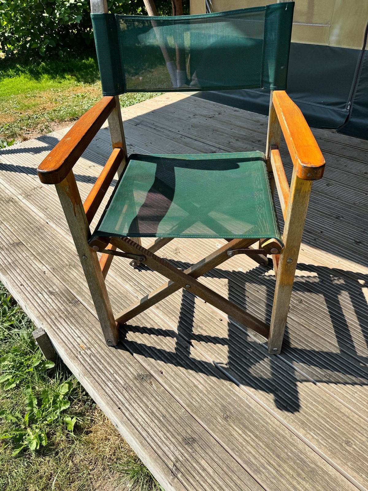 Regisseur stoelen, Tuin en Terras, Ophalen, Gebruikt, Hout, Inklapbaar