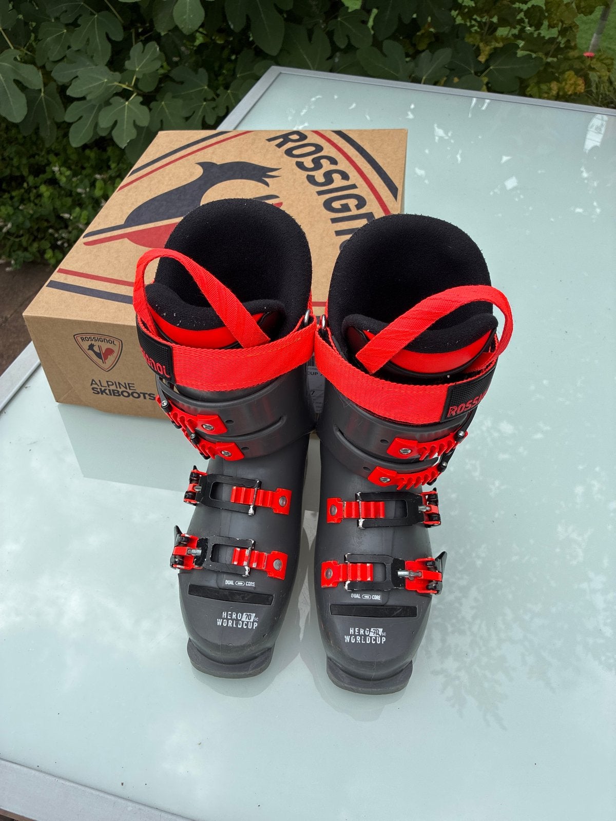 Rossignol Hero Worldcup 70 skischoenen, maat 22-22.5, Gebruikt, Rossignol, Schoenen, Ophalen of Verzenden