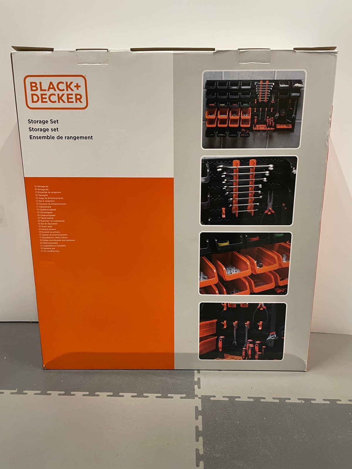 BLACK+DECKER 43-delige Opbergset / Gereedschapswand, Ophalen of Verzenden, Nieuw, Gereedschapsopslag, Overige merken