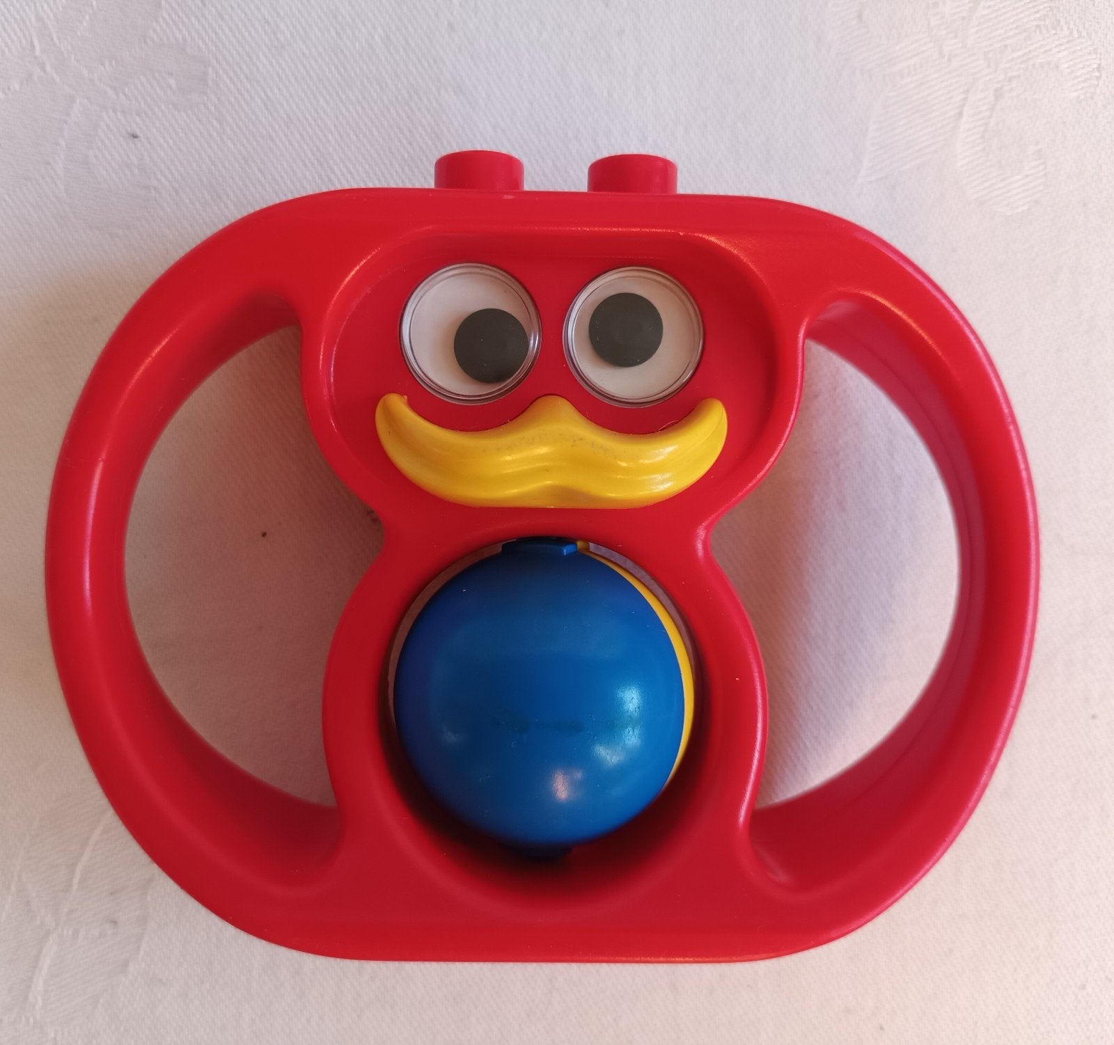 Vintage Retro Duplo set 2024 Rammelaar bijtring met handvate, Ophalen of Verzenden, Zo goed als nieuw, Duplo, Complete set