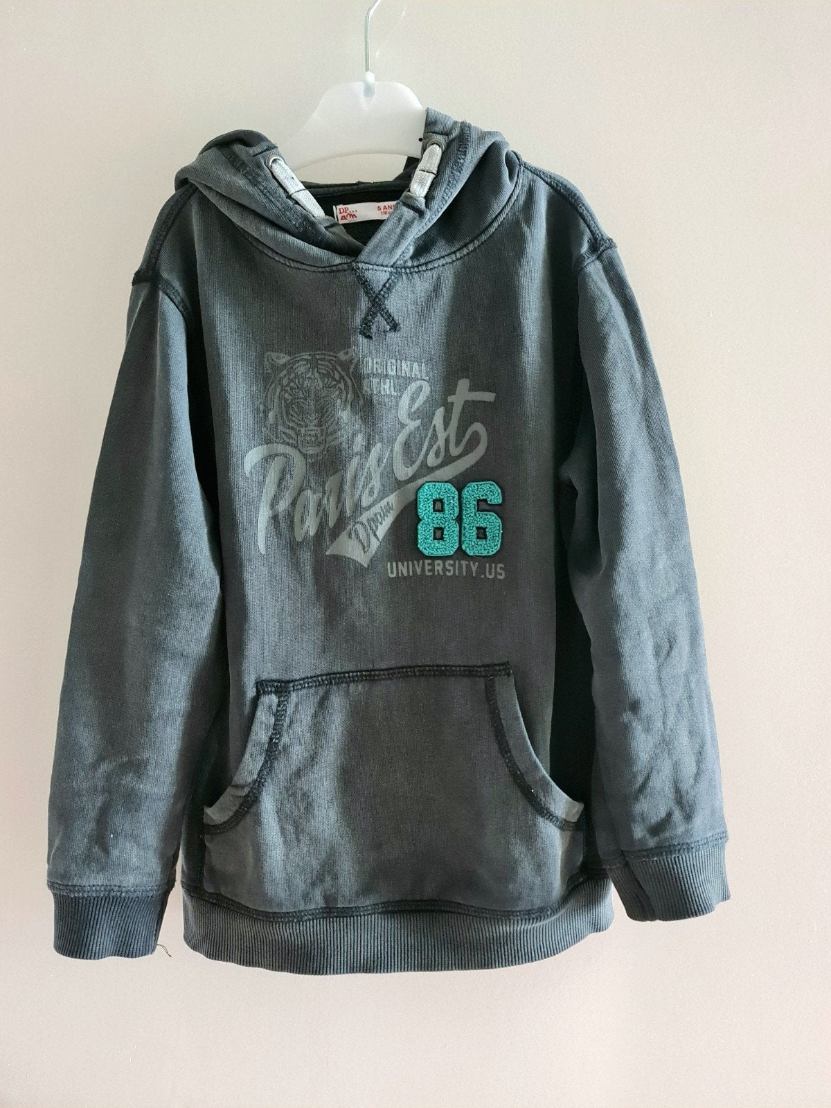 Grijze hoodie maat 110, Trui of Vest, Ophalen of Verzenden, Zo goed als nieuw, Du pareil au même