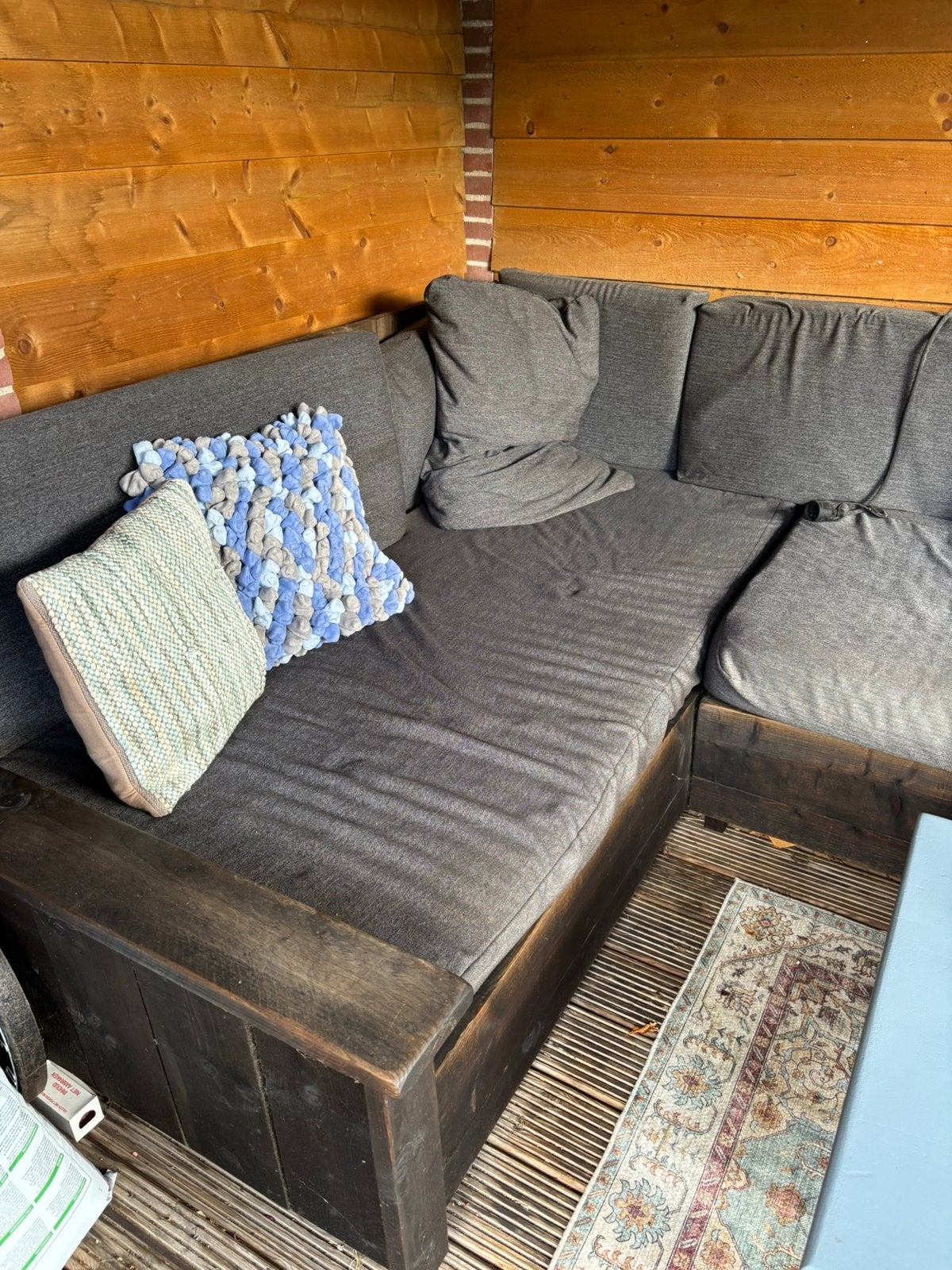 Gratis houten loungebank, Ophalen, Gebruikt, Loungeset, Bank