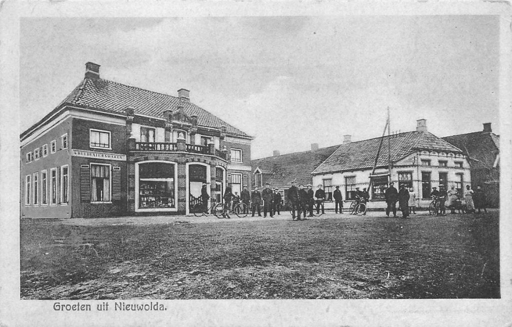 702-003-007 Nieuwolda, Verzamelen, Ansichtkaarten | Nederland, Verzenden, Voor 1920, Groningen
