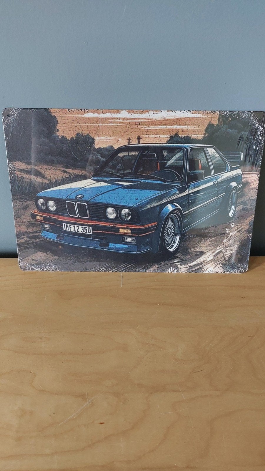 Metalen bord BMW E30 20x30cm, Minder dan 50 cm, Overige typen, Nieuw, Ophalen of Verzenden