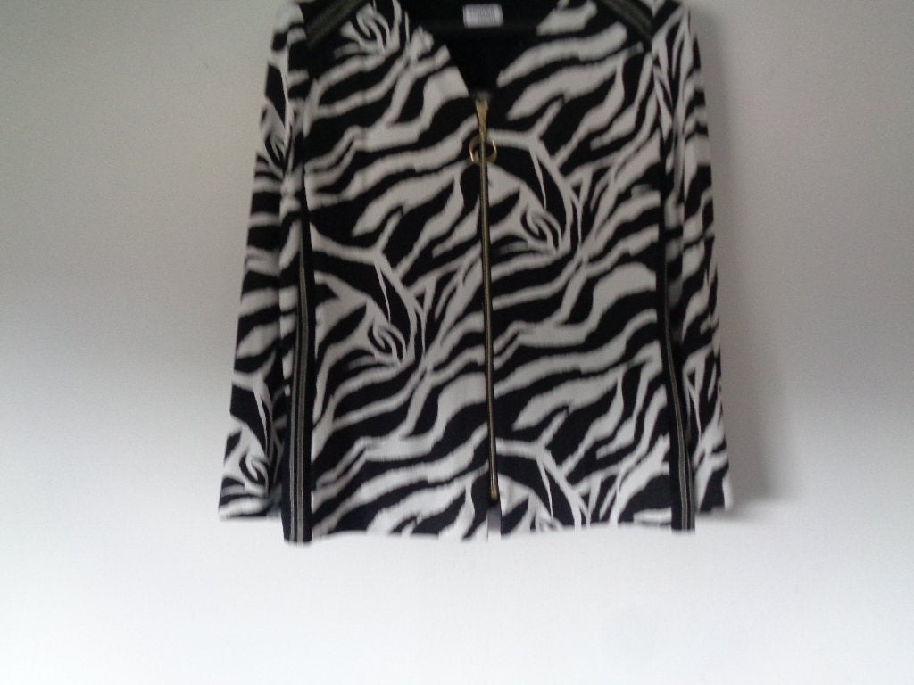 zwart wit blouson jacket maat 46, Kleding | Dames, Sommermann, Zwart, Maat 46/48 (XL) of groter, Ophalen of Verzenden