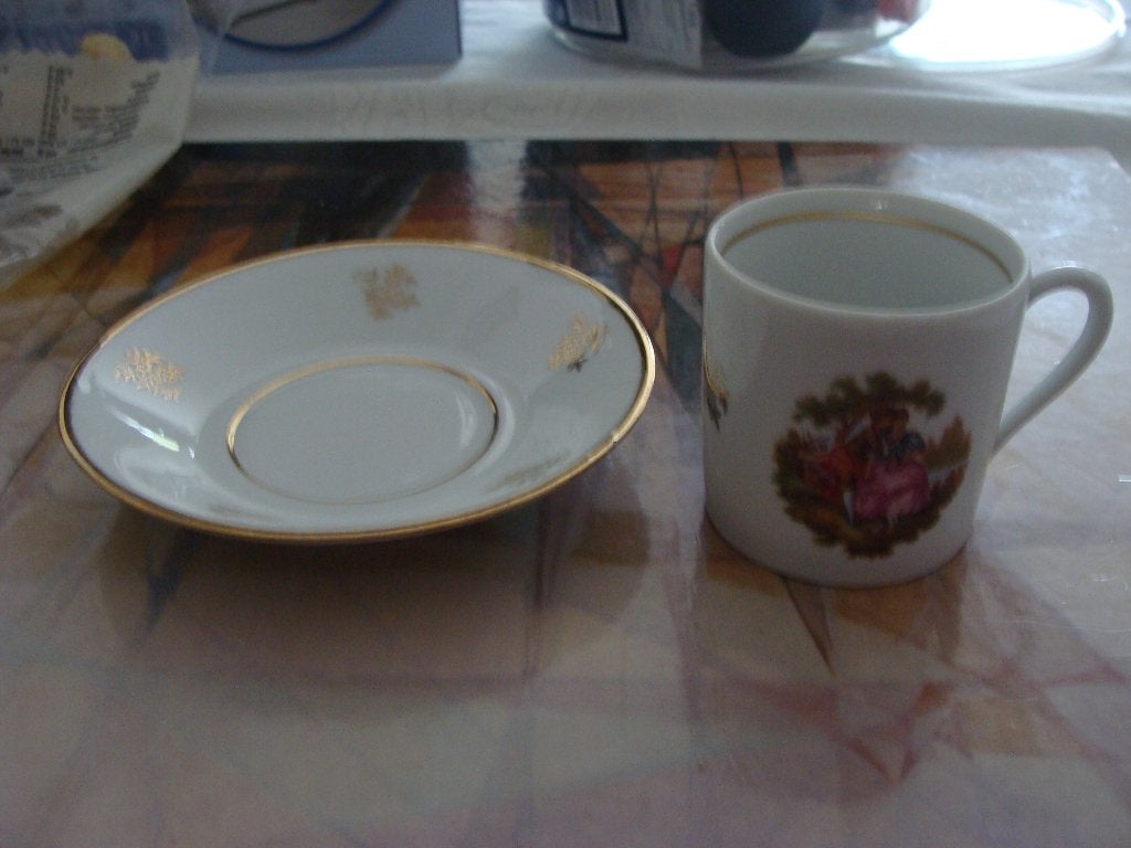 Te koop monaco monta carlo-porcelaines dart kop en schotel, Ophalen of Verzenden