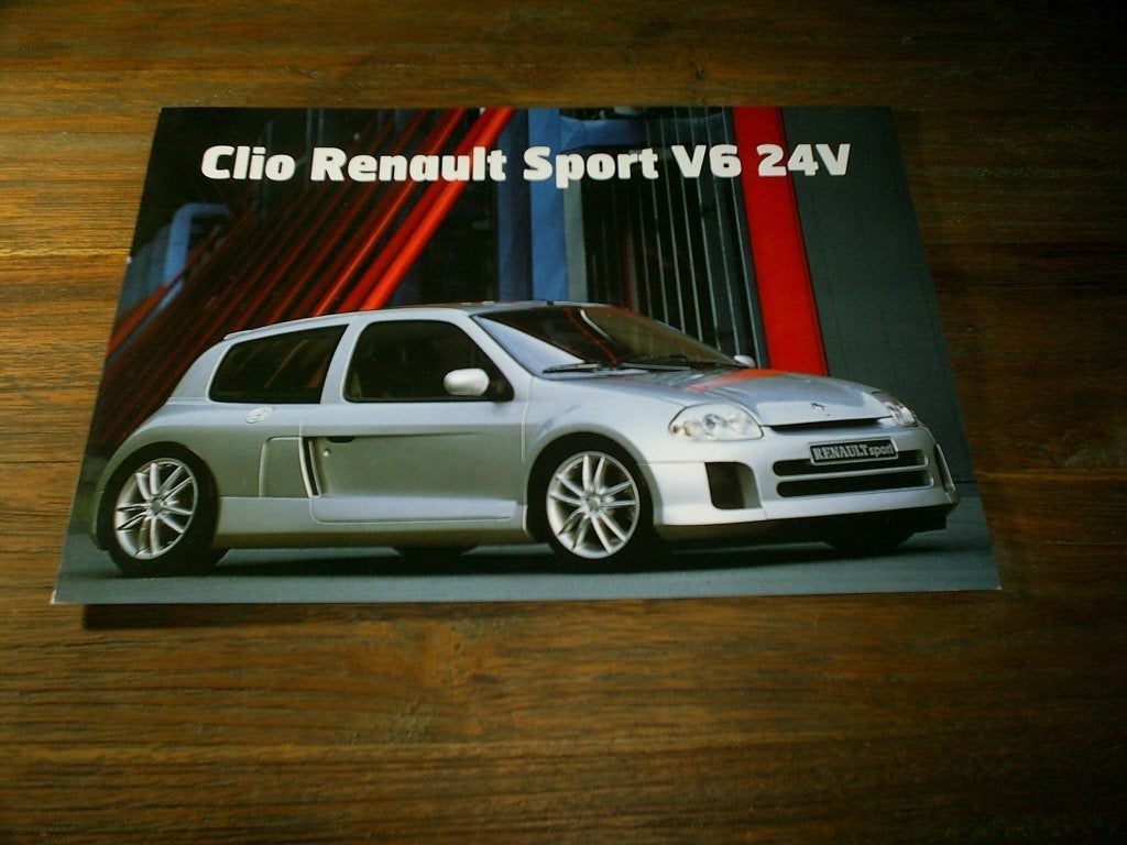 Renault Clio Sport V6 24 1 / 1999 2 pag., Boeken, Verzenden, Zo goed als nieuw, Renault
