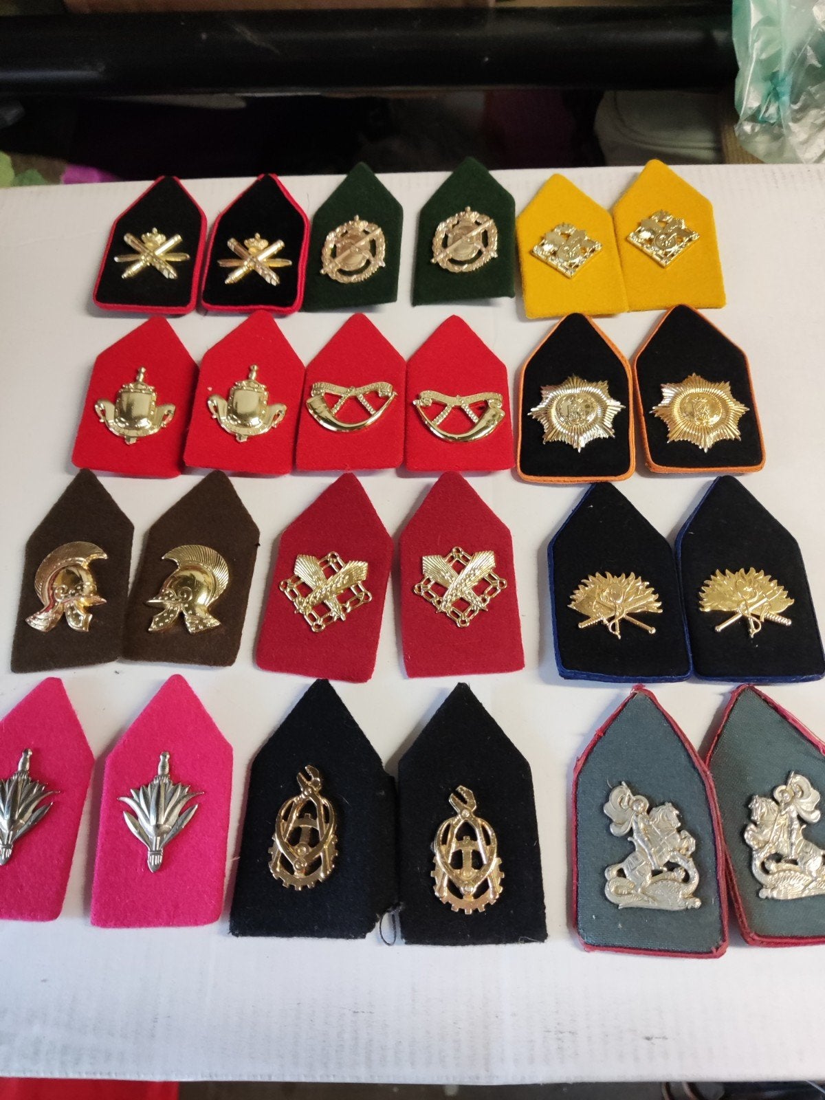 Kraagspiegels, Verzamelen, Ophalen of Verzenden, Landmacht, Nederland, Embleem of Badge
