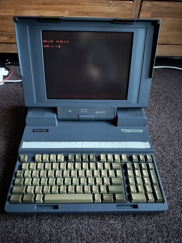 Toshiba T3200SX (start niet op), Ophalen, Toshiba
