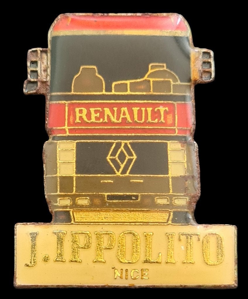 Renault truck pin- J.Ippolito, Verzamelen, Ophalen of Verzenden, Nieuw, Transport, Speldje of Pin