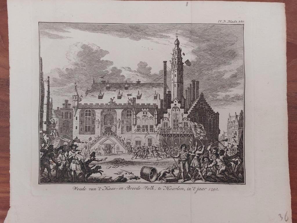 8 / Woede Kaas- en Broodsvolk te Haarlem in het jaar 1492, Ophalen of Verzenden