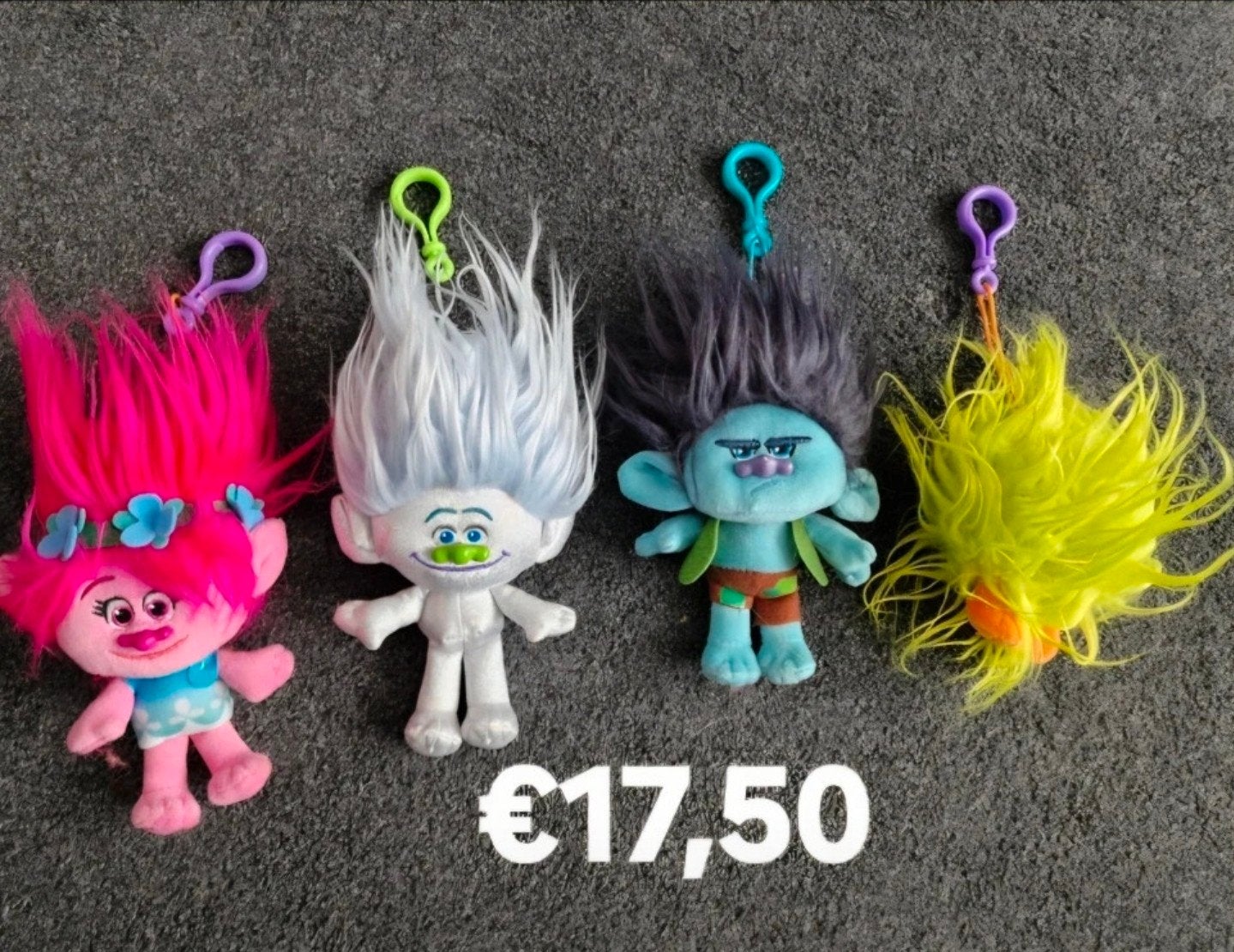 Trolls Poppy Knoest en 2 andere Trollen Sleutelhangers, Verzamelen, Ophalen of Verzenden, Nieuw