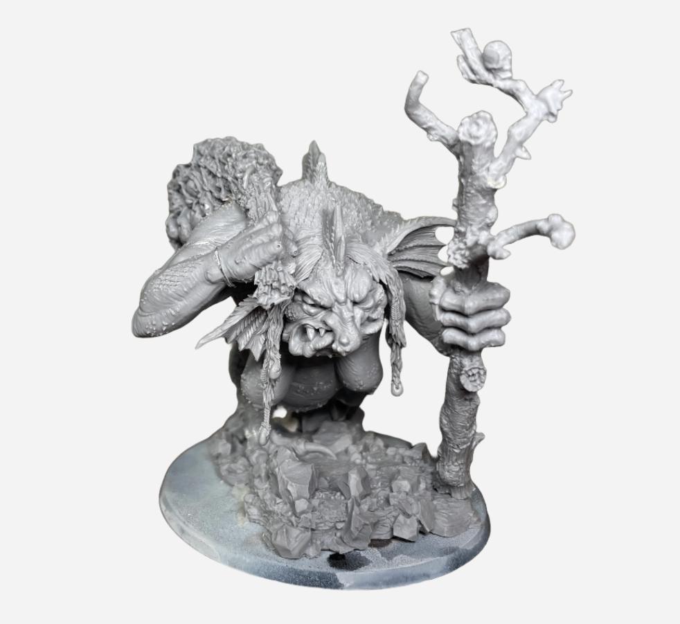 Warhammer Forge World Gloomspite Gitz Troggoth Hag, Hobby en Vrije tijd, Wargaming, ., Warhammer, Ophalen of Verzenden, Zo goed als nieuw