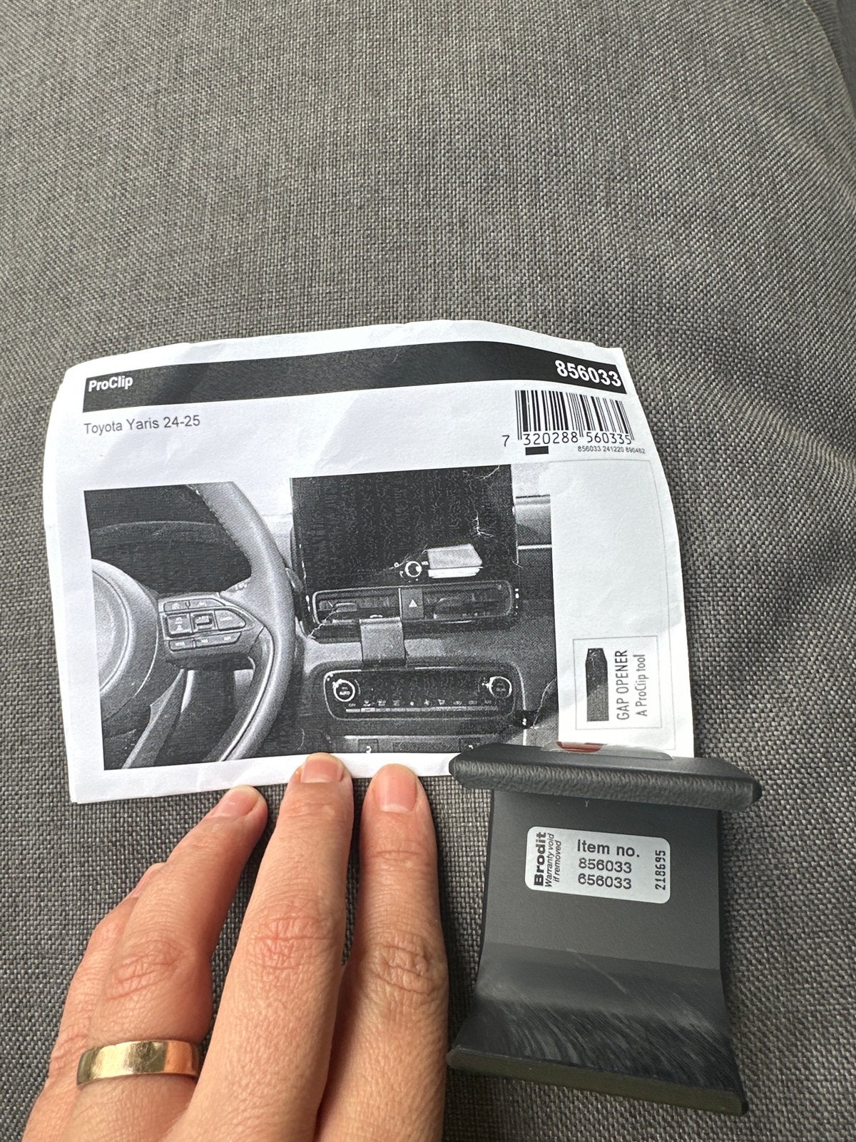 Brodit ProClip Toyota Yaris 2024-2025 (856033), Ophalen of Verzenden, Zo goed als nieuw