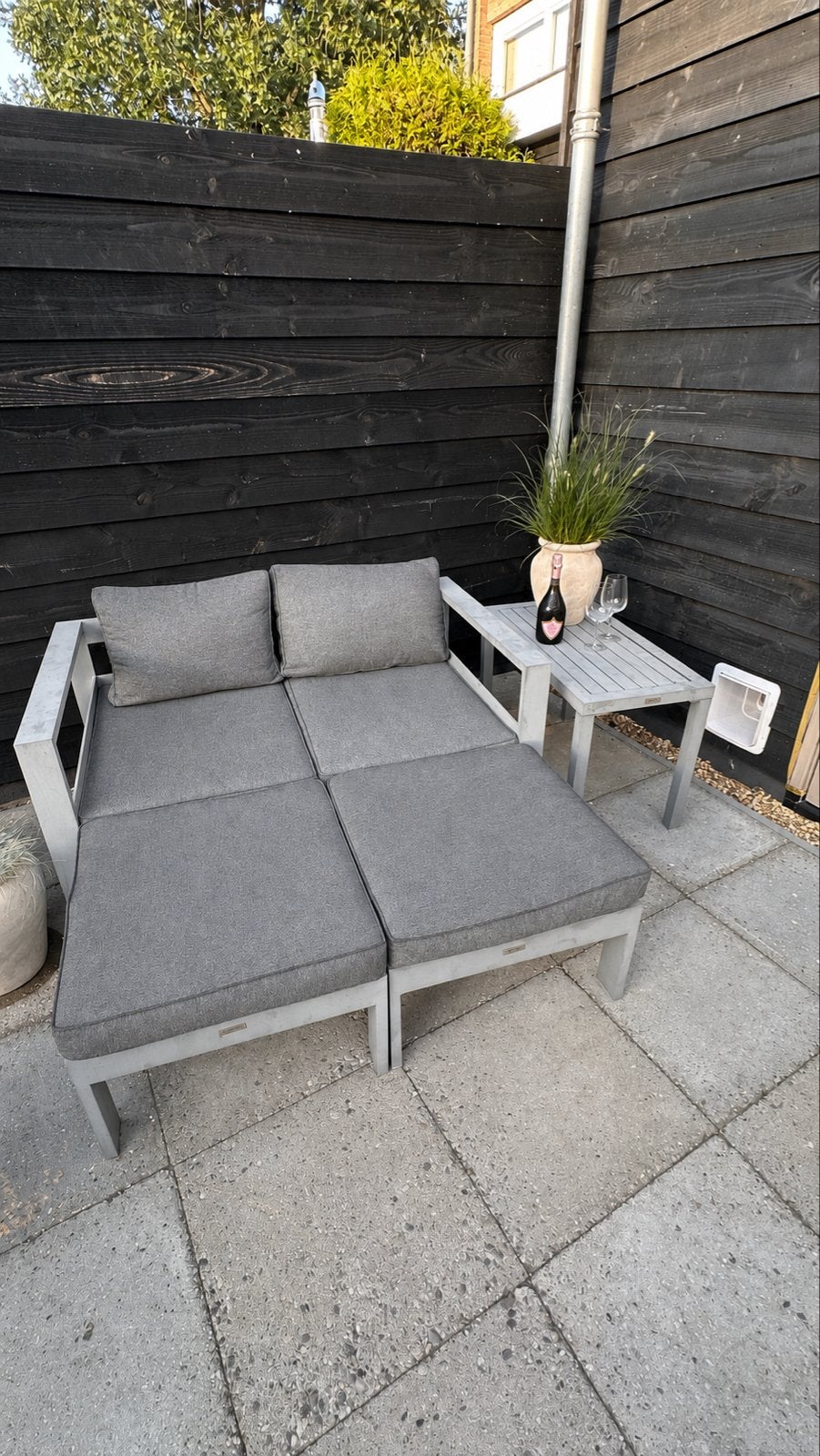 Loungeset Garden Impressions - Flexibele opstelling, Ophalen, 4 zitplaatsen, Aluminium, Zo goed als nieuw