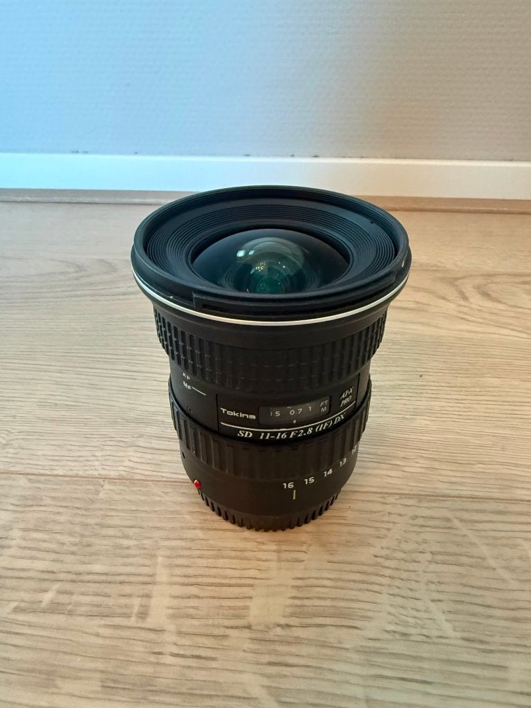 Tokina AT-X Pro 11-16mm f/2.8 DX groothoeklens Canon, Audio, Tv en Foto, Fotografie | Lenzen en Objectieven, Zo goed als nieuw