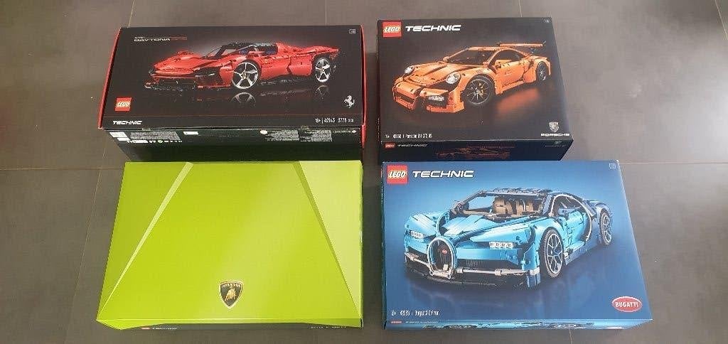 Set Lego Technic superauto's met porsche 42056, Lego, Inclusief accessoires, Ophalen of Verzenden, Zo goed als nieuw
