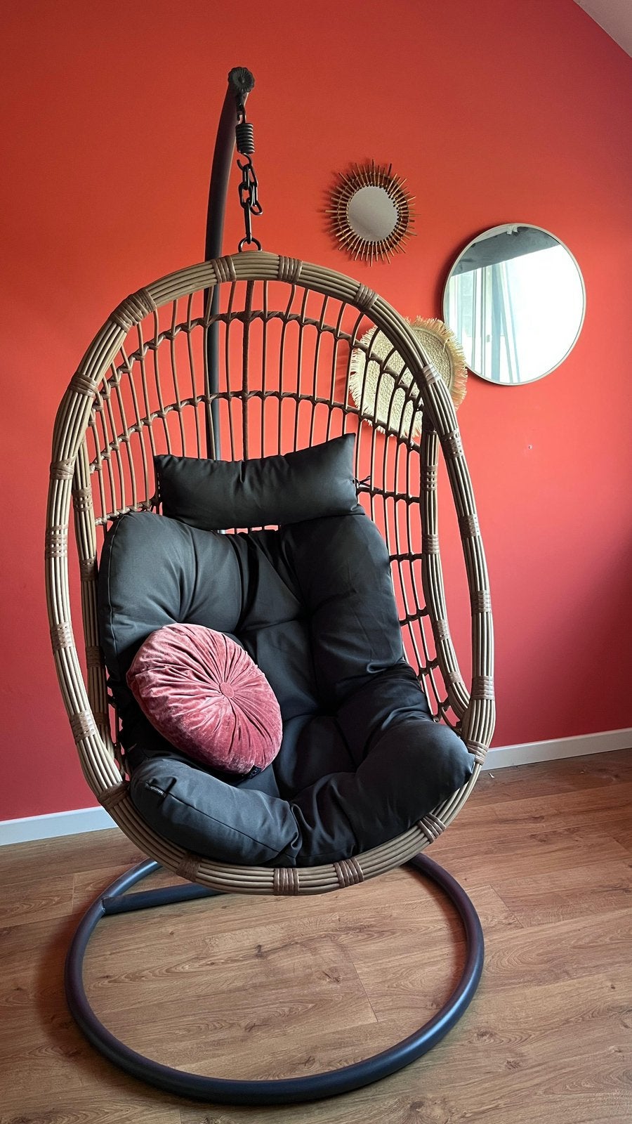 Hangstoel, Tuin en Terras, Ophalen, Zo goed als nieuw, Rotan