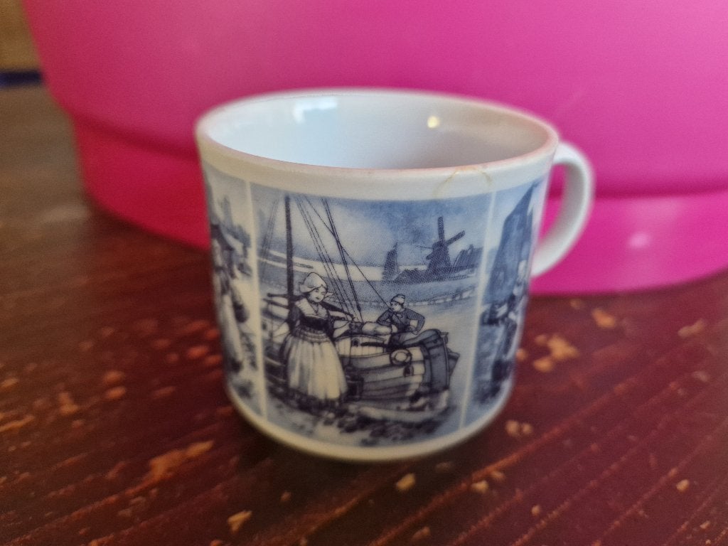 Delfts blauw kopje van Bavaria, Ophalen of Verzenden