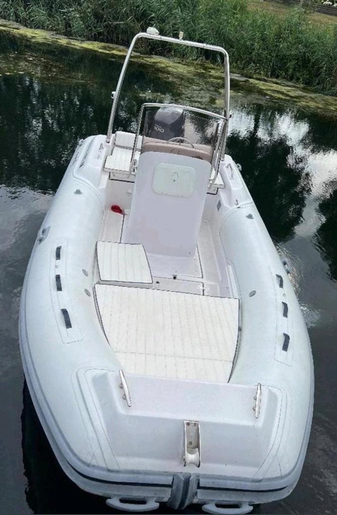Nuova Jolly King 490 Hypalon met 100pk Yamaha injectie motor, Ophalen of Verzenden, Peddels, Yamaha