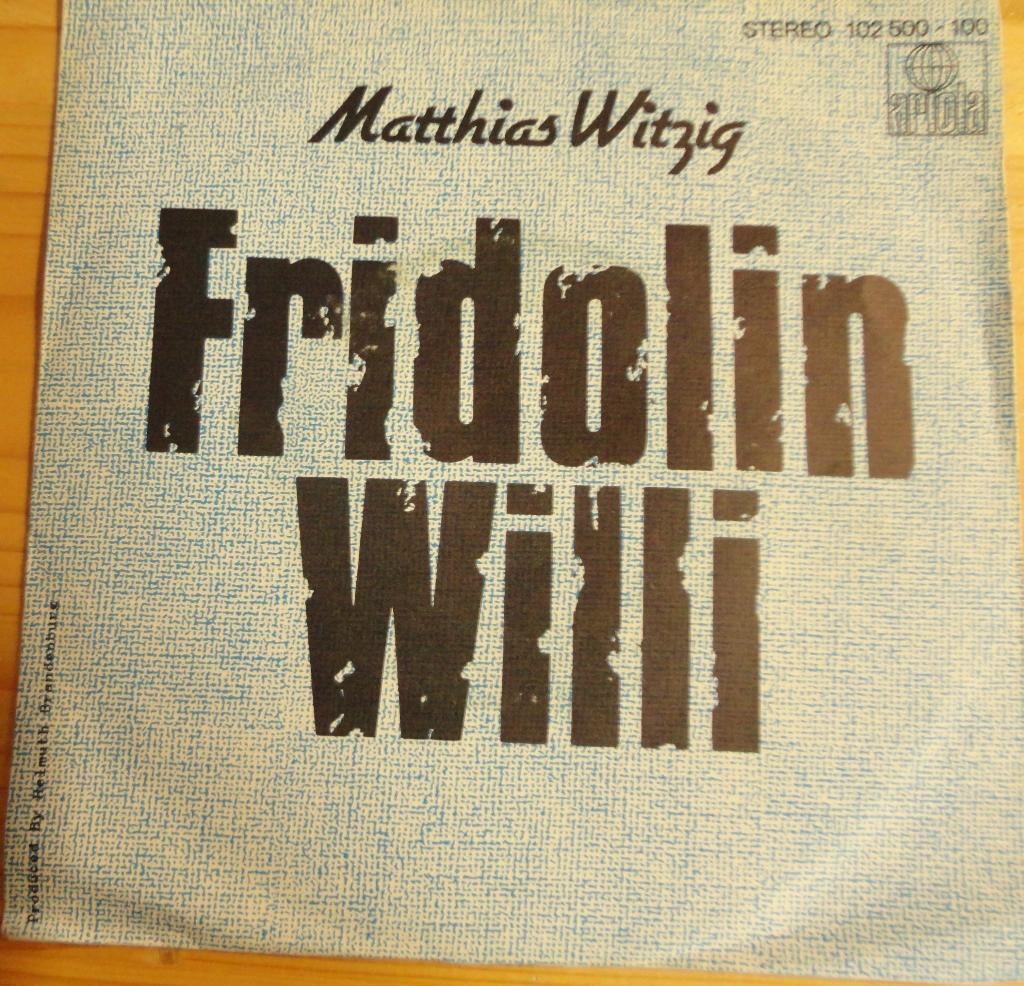 Matthias Witzig > Fridolin, Ophalen of Verzenden, Gebruikt, Overige genres