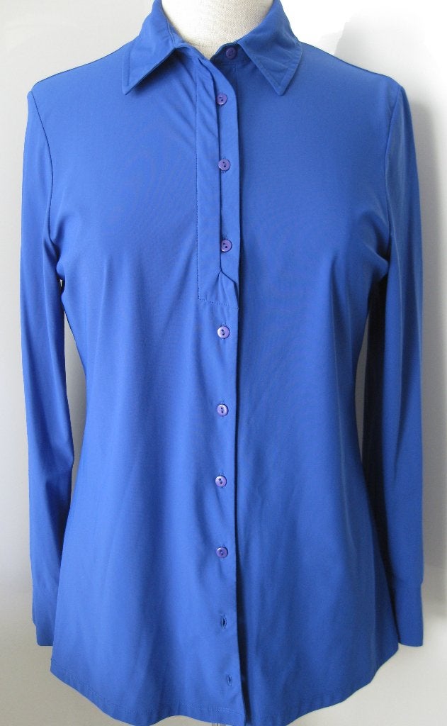 Zoso Blouse Travelstof blauw/koningsblauw maat M, Maat 38/40 (M), Blauw, Ophalen of Verzenden, Zo goed als nieuw