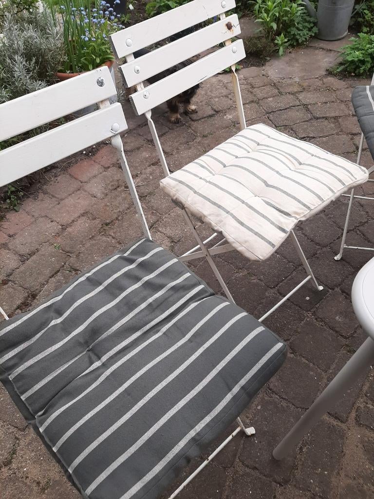Tuin Stoelkussen  4 x, Ophalen of Verzenden, Gebruikt