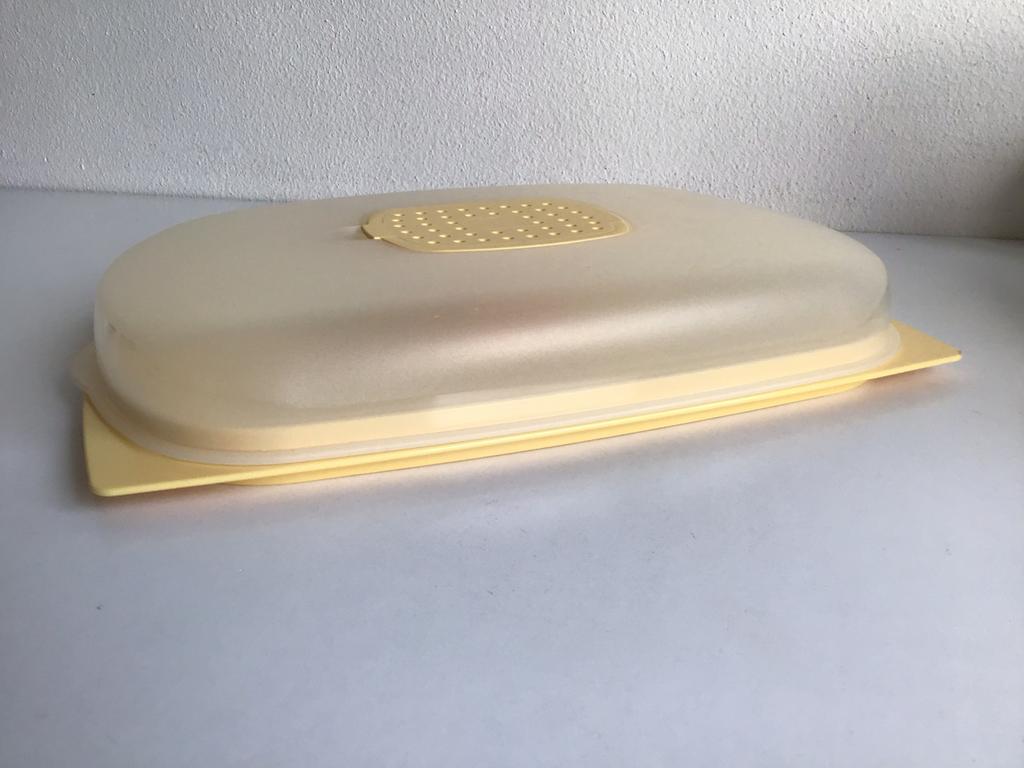 Tupperware CheeSmart kaasdoos laag versdoos broodbeleg, Ophalen of Verzenden, Nieuw, Geel, Schaal