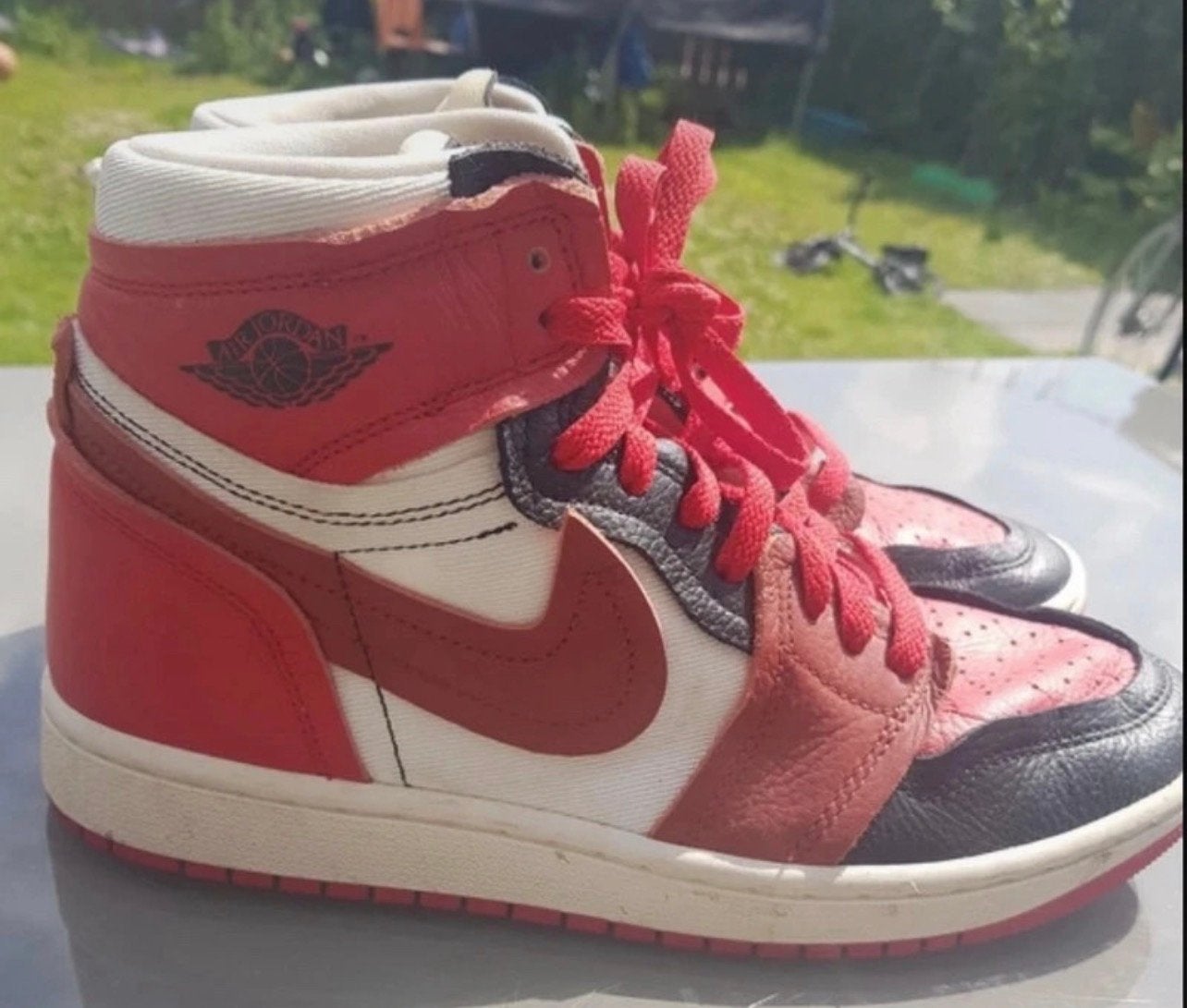 Nike Air Jordan 1 Retro High OG Chicago Reimagined, Kleding | Heren, Schoenen, Ophalen of Verzenden, Gedragen, Overige kleuren