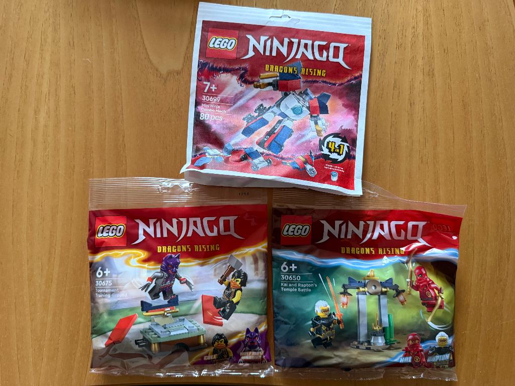 Lego 30650 + 30675 + 30699 Ninjago tempelstrijd 3 stuks, Ophalen, Lego, Nieuw, Ongeopend/sealed