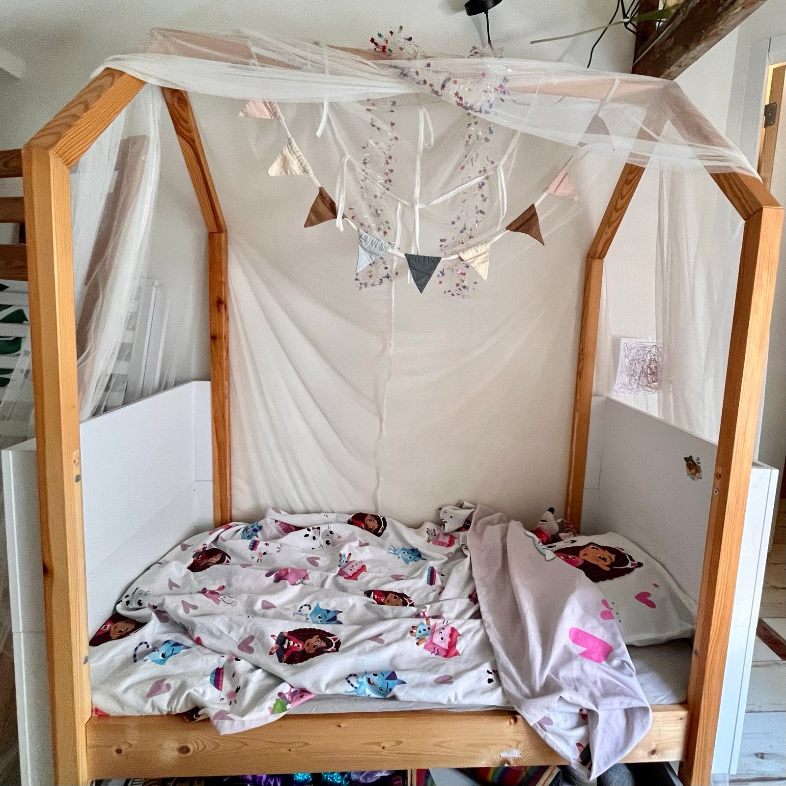 Bellamy Pinette / Clair de Lune Ledikant en meegeoeibed, Gebruikt, 70 tot 85 cm, 140 tot 160 cm, Ophalen
