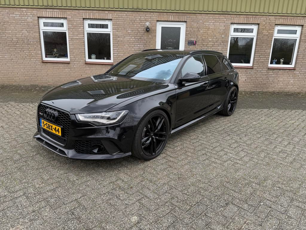 Audi A6 RS6 560pk Quattro Tiptronic 2013 Zwart, Auto's, Audi, Particulier, A6, Benzine, D, Stationwagon, Automaat, Geïmporteerd