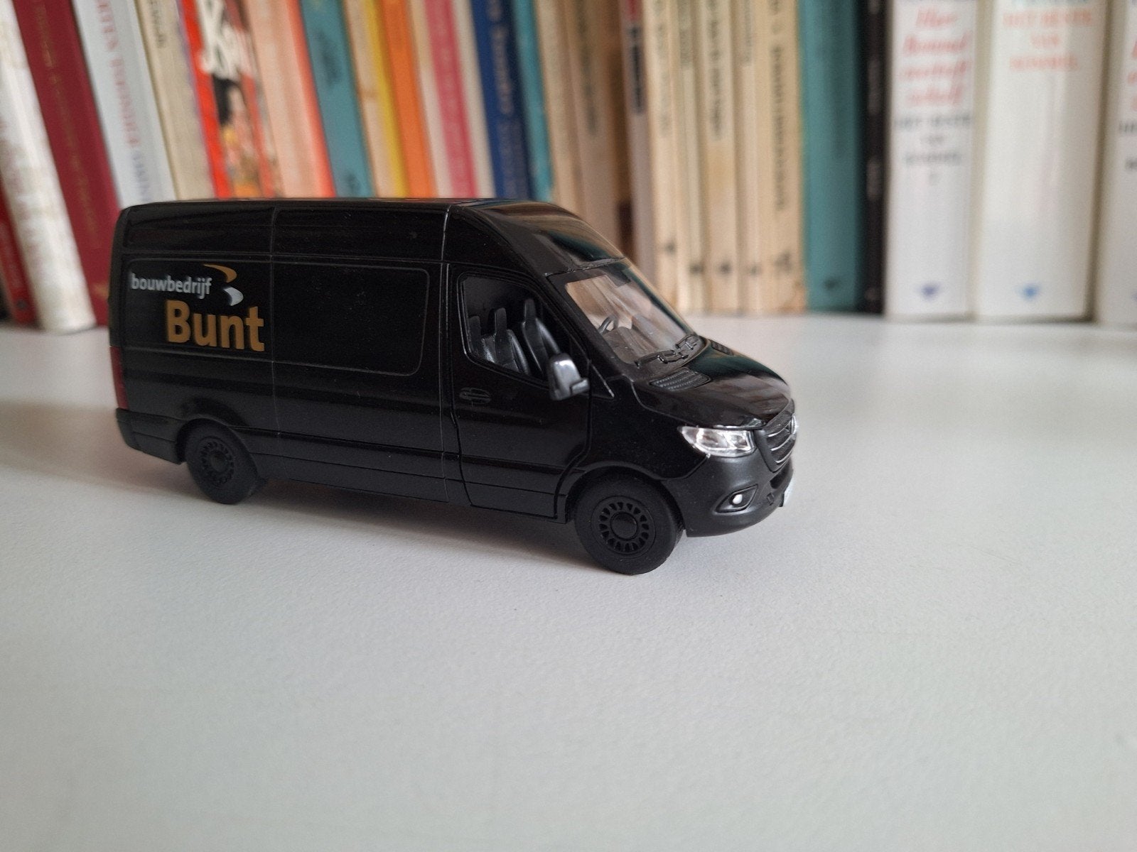 Mercedes-Benz Sprinter Bestelwagen Model Bouwbedrijf Bunt, Overige merken, Gebruikt, 1:50 of kleiner, Auto