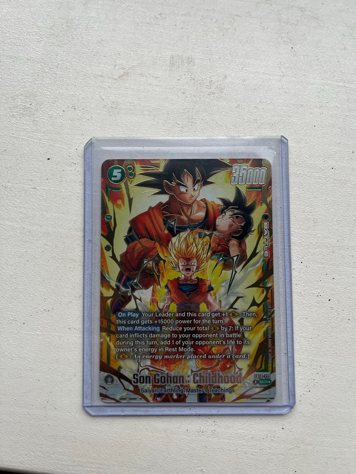 Dragon Ball Super Son Gohan FB10-122 Cross Force, Ophalen of Verzenden, Zo goed als nieuw, Losse kaart, Foil