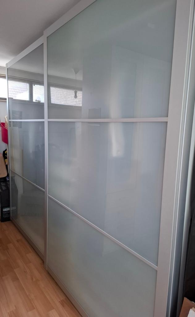 2 mooie schuifdeuren Pax Bjornoya,  2x 150 cm, Huis en Inrichting, Kasten | Kledingkasten, Ophalen, Gebruikt, 200 cm of meer, 200 cm of meer