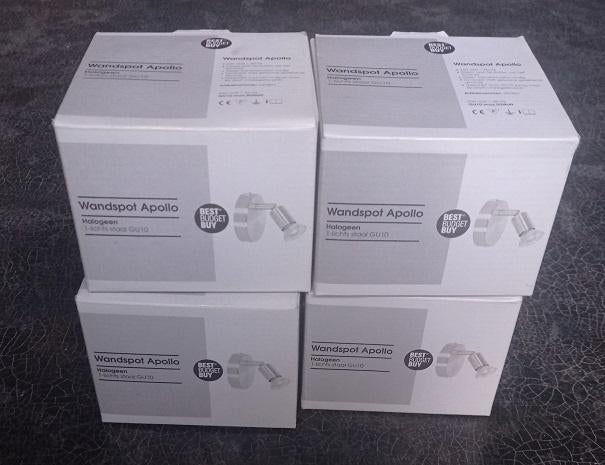 Spots RVS, Huis en Inrichting, Ophalen of Verzenden, Nieuw, Metaal of Aluminium, Plafondspot of Wandspot