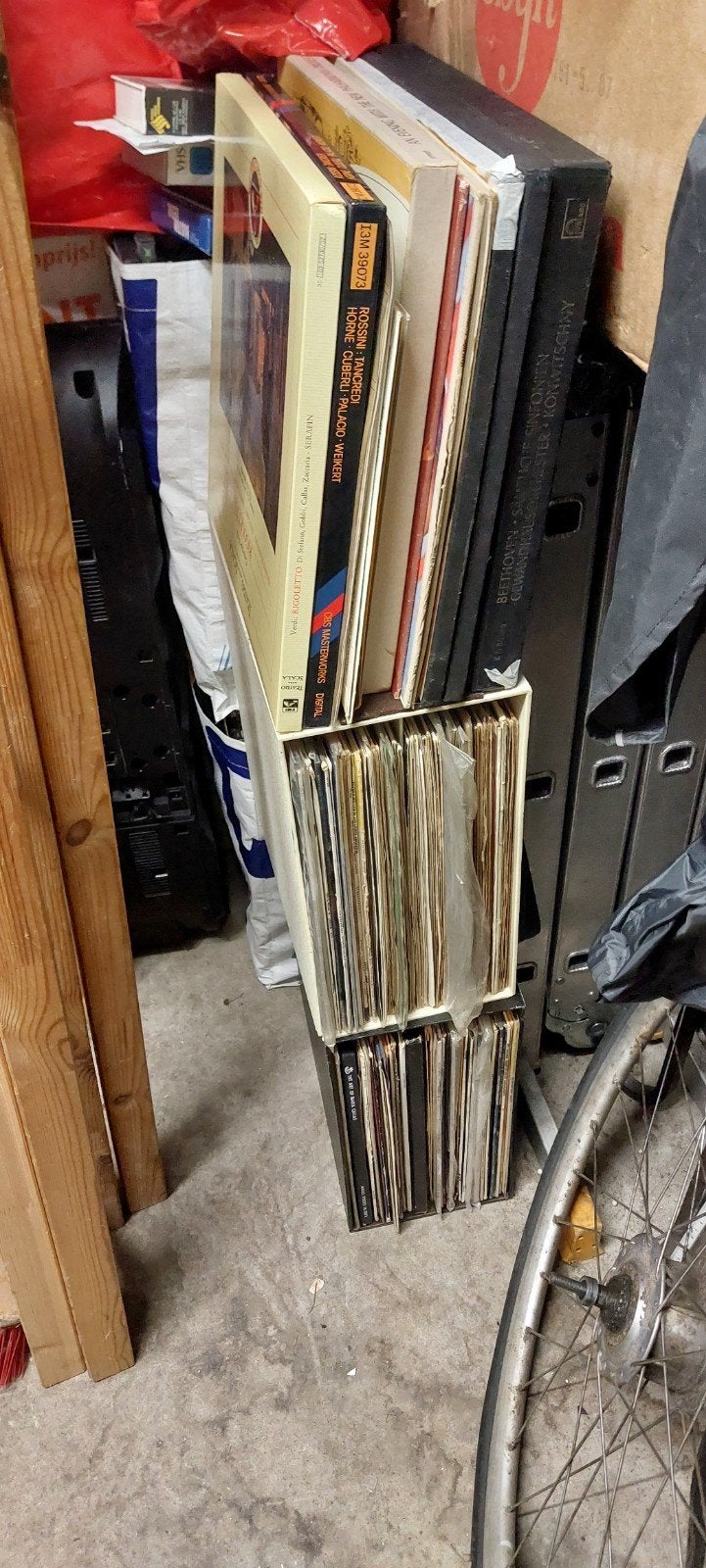 partij vinyl, Cd's en Dvd's, Gebruikt, Overige formaten, Ophalen of Verzenden, Boxset