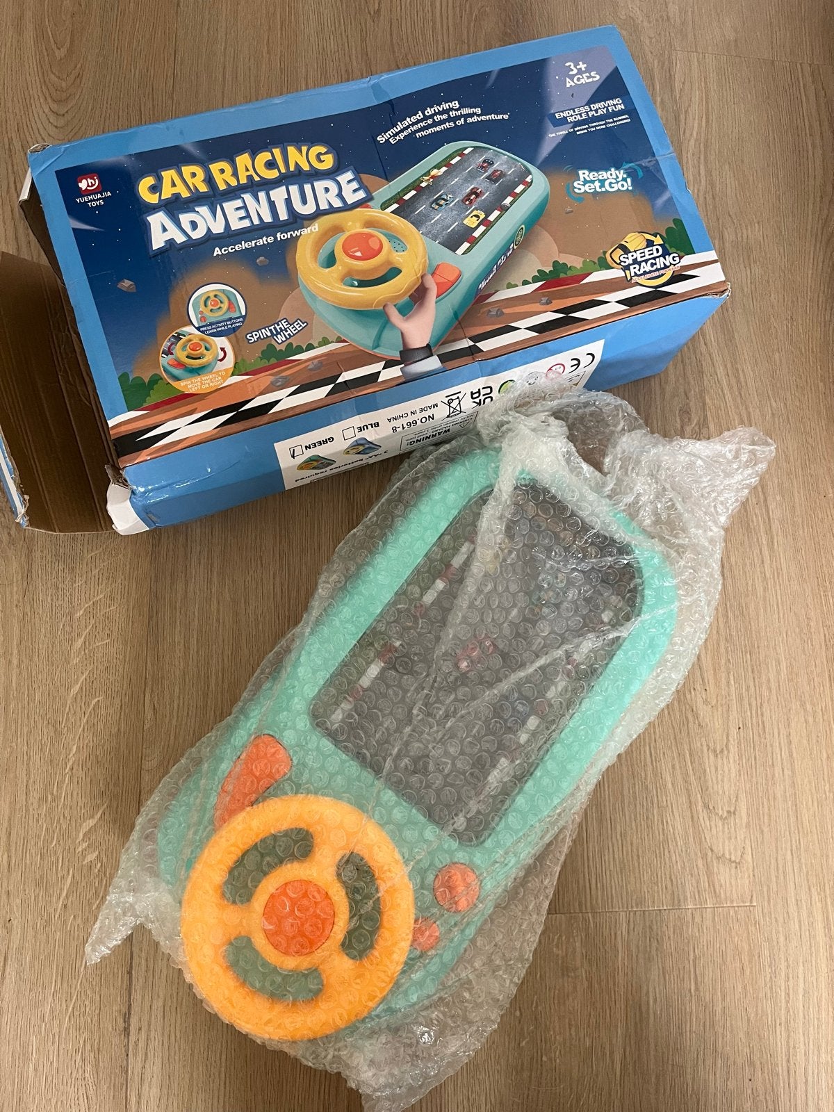 Car Racing Adventure Speelgoed Racebaan met Stuur, Ophalen of Verzenden, Zo goed als nieuw