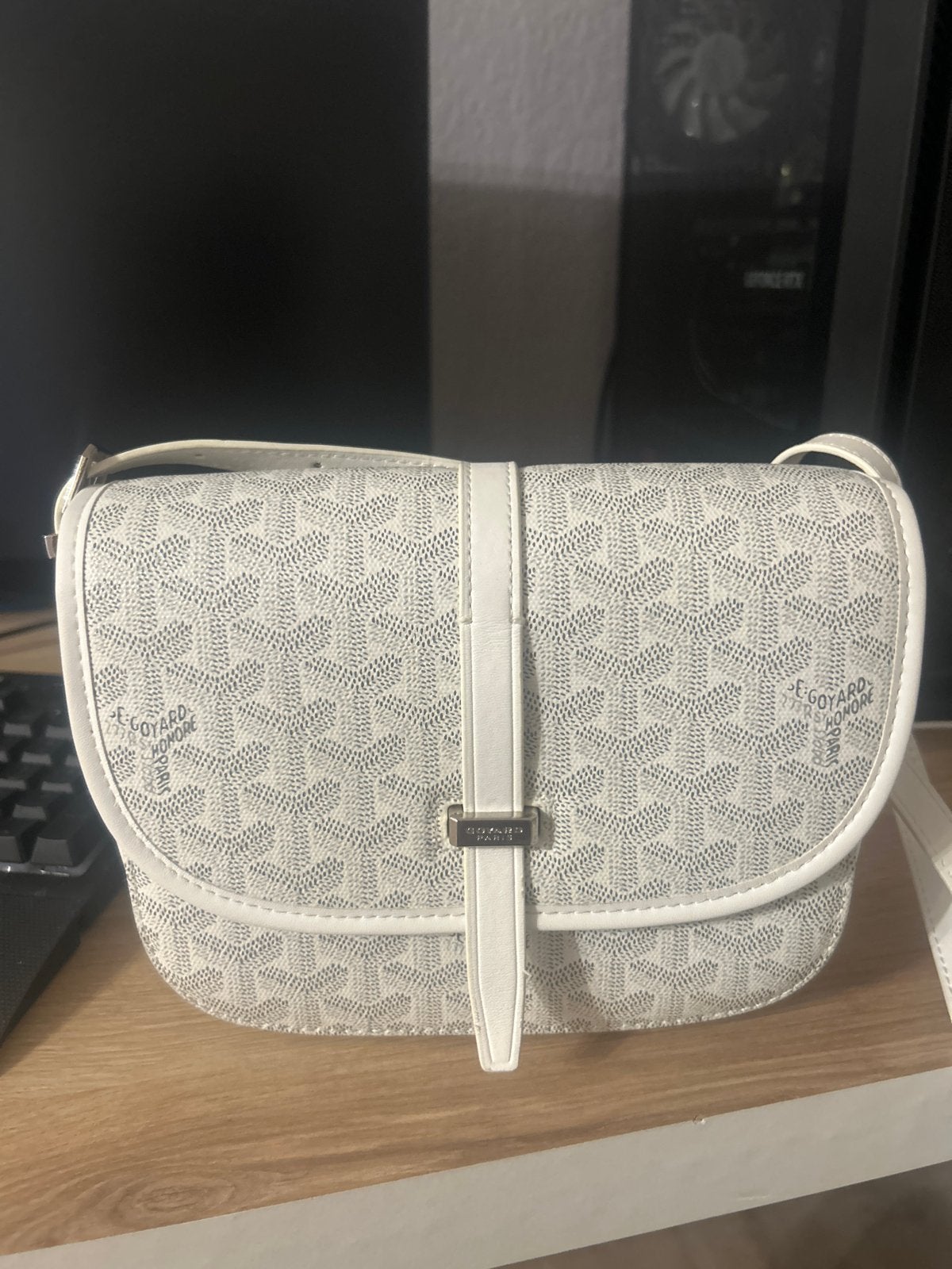 Goyard Schoudertas Wit - Stijlvol en Tijdloos, Sieraden, Tassen en Uiterlijk, Overige merken, Wit, Ophalen of Verzenden, Zo goed als nieuw