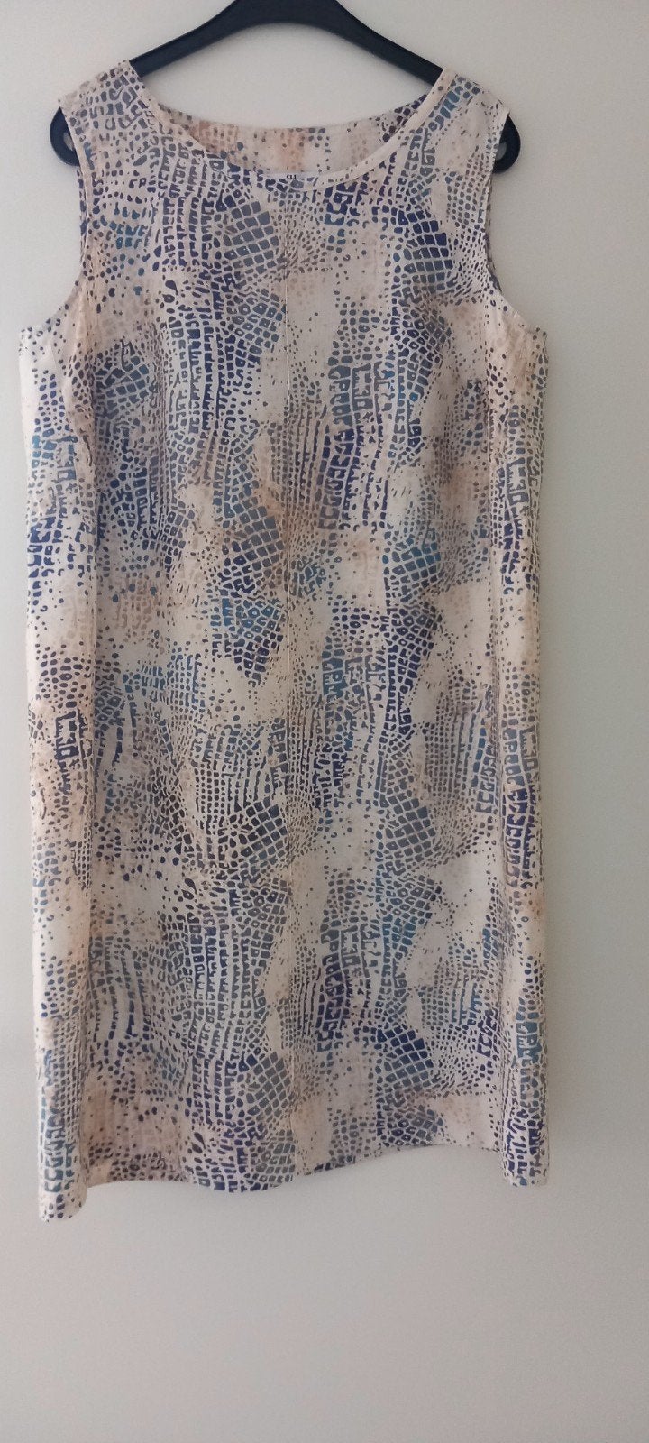 Peter Hahn zonnejurk. Maat 46. 100% linnen, Blauw, Maat 46/48 (XL) of groter, Ophalen of Verzenden, Zo goed als nieuw