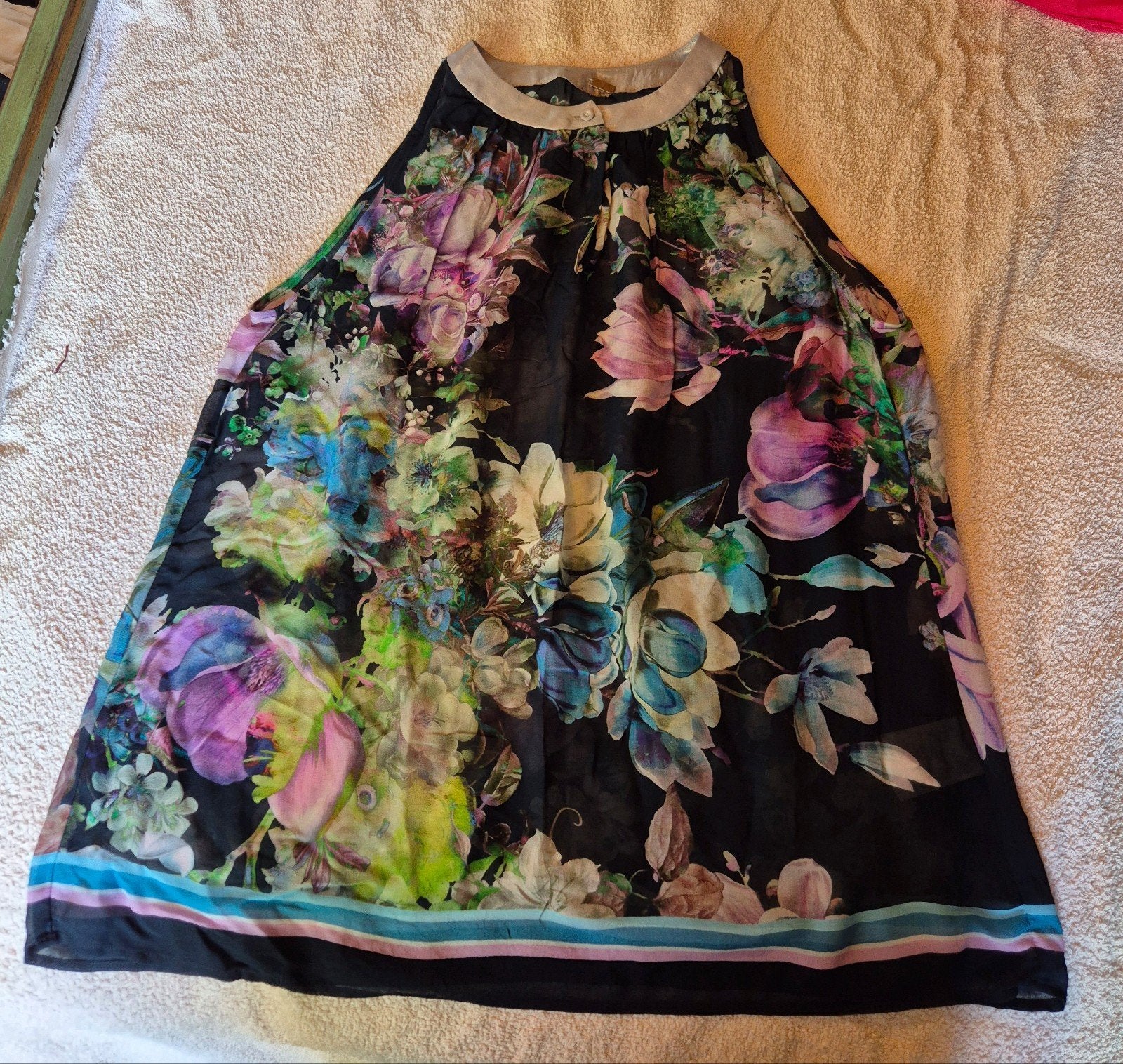 Gustav Top Maat 40 - Zwart met Bloemenprint, Maat 38/40 (M), Gustav, Ophalen of Verzenden, Zonder mouw