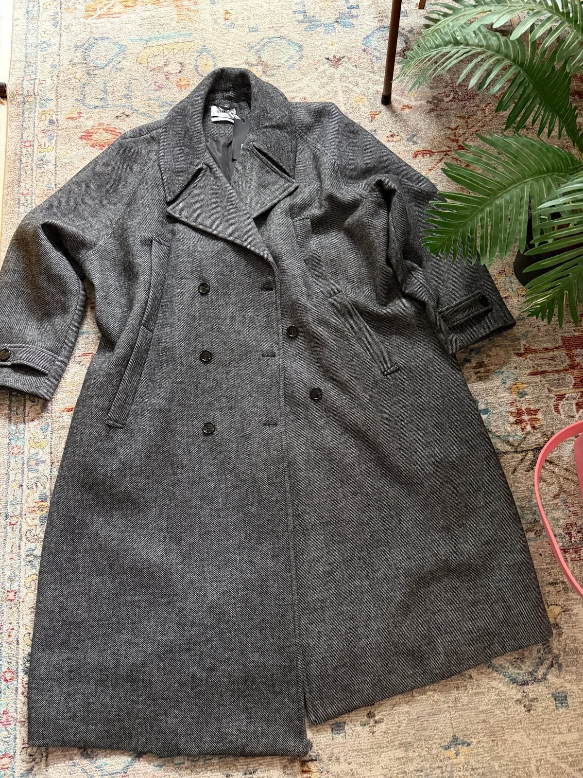 Mooie oversized Weekday jas, maat XL (valt als XXXL), Ophalen of Verzenden, Zo goed als nieuw, Maat 46/48 (XL) of groter, Grijs