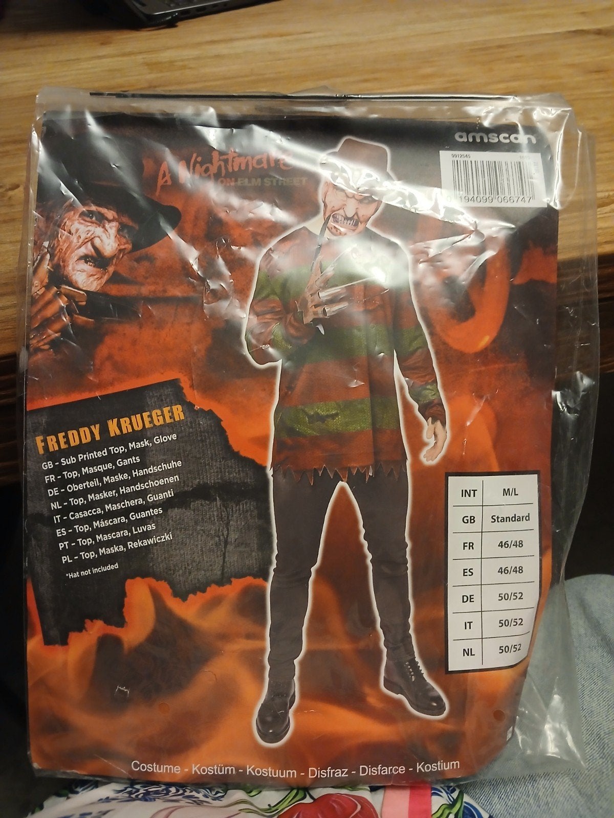 Freddy Krueger Kostuum - Halloween/Carnaval, Ophalen of Verzenden, Nieuw, Overige maten, Halloween