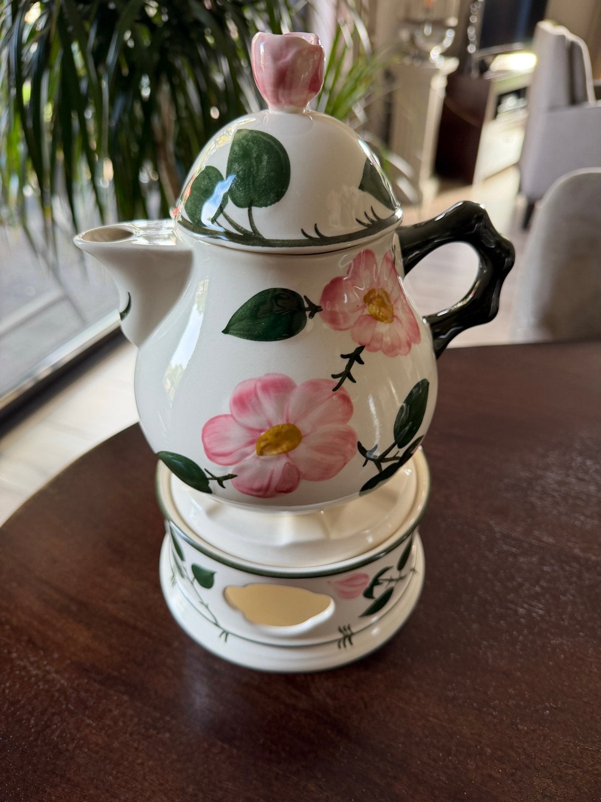 Villeroy & Boch Wild-Rose theepot met theelicht, Ophalen of Verzenden