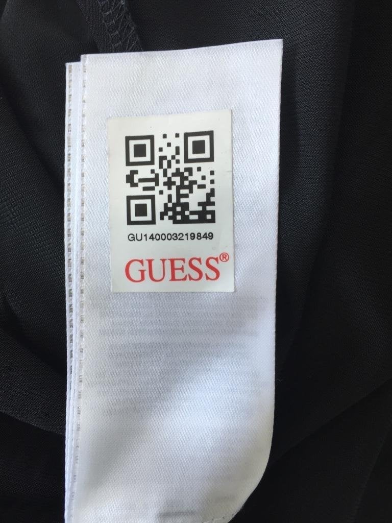 B1469 Nieuw: GUESS: zwart jurkje jurk maat 42=L feest, Kleding | Dames, Guess, Zwart, Maat 42/44 (L), Nieuw