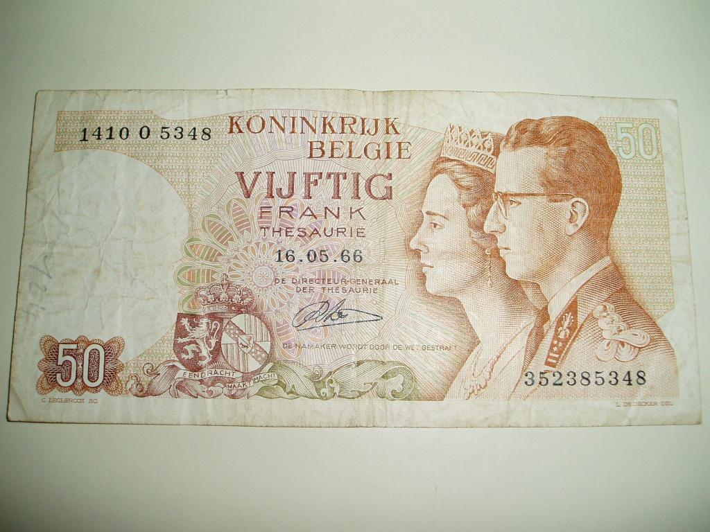 82. België, 50 francs 1966., Verzenden, Los biljet